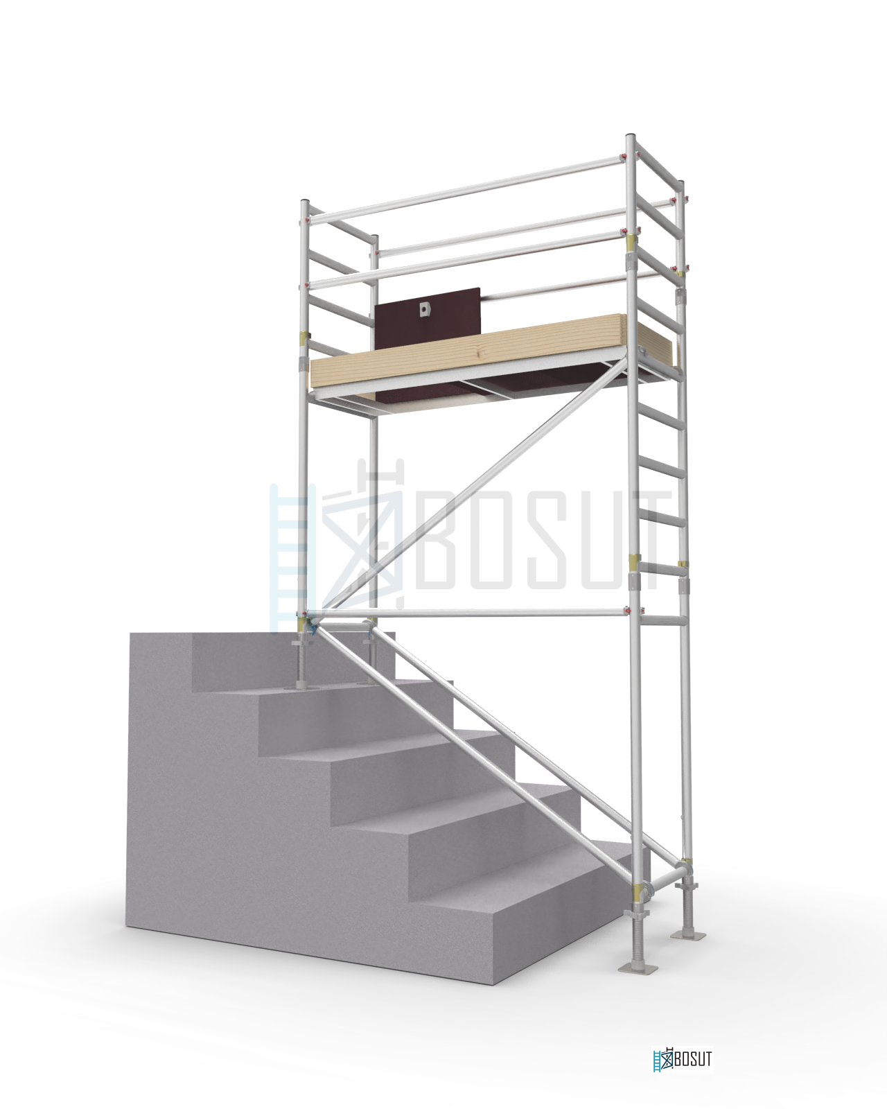 Speciální lešení na schody - výška 2,8 m